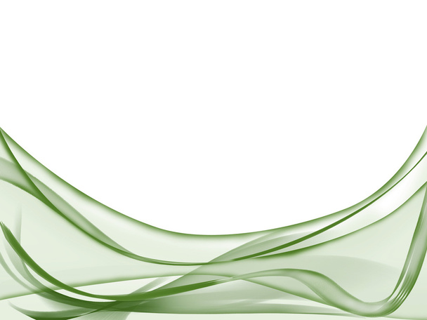 Abstract light green waves. - Vector, Image