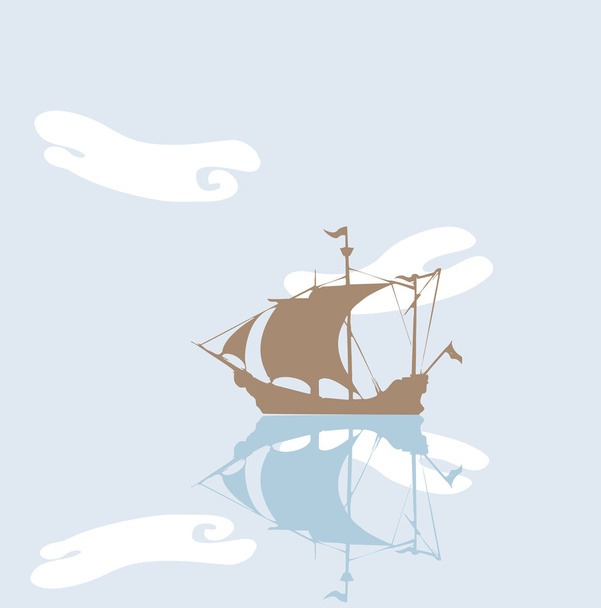 Tranquil Pirate - Vector, afbeelding