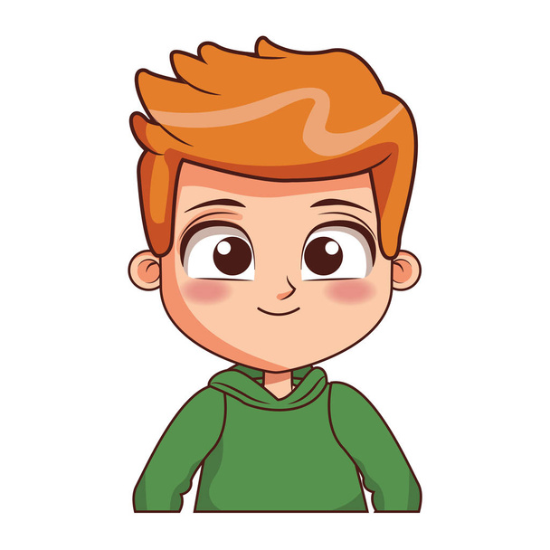 Ευτυχισμένο αγόρι κινουμένων σχεδίων - Διάνυσμα, εικόνα