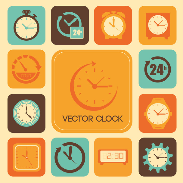 clock design - Vector, Image