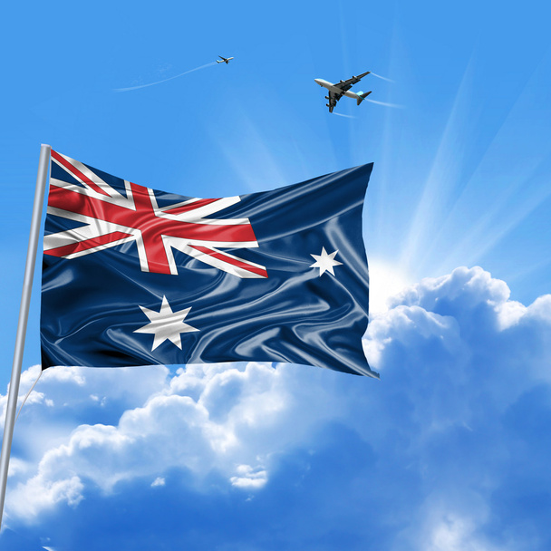 Fiesta de bandera de Australia
 - Foto, imagen