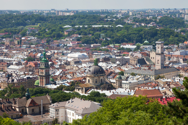 Top view of the Lvov city from height - Фото, зображення