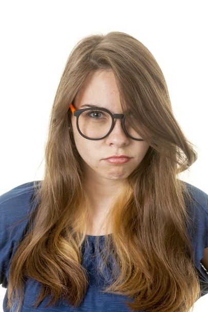 Unhappy young lady - Фото, зображення