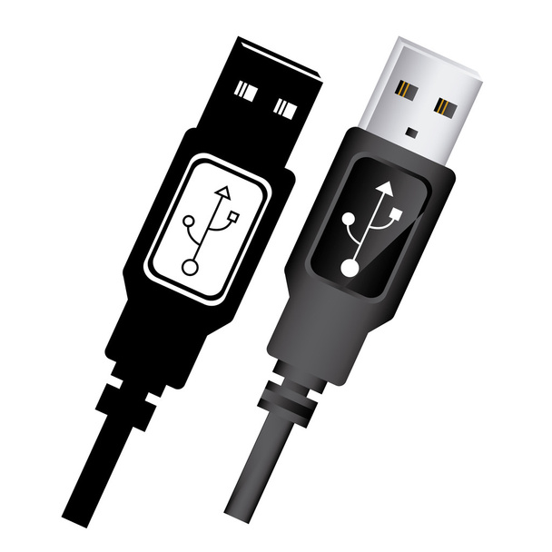 USB-Anschluss - Vektor, Bild