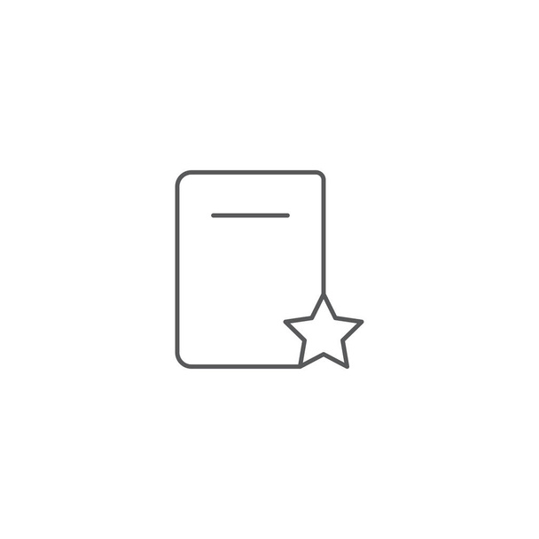 icône vectorielle livre préféré isolé sur fond blanc
 - Vecteur, image