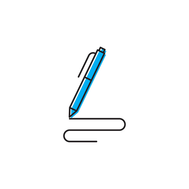 Stylo, écriture icône vectorielle isolée sur fond blanc
 - Vecteur, image