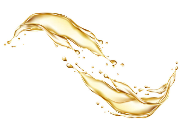 Splash of oil. Vector illustration - Вектор,изображение