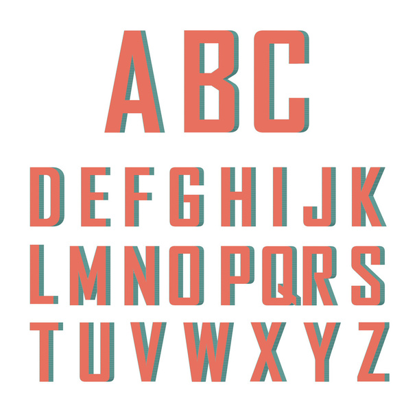 red alphabet - Διάνυσμα, εικόνα