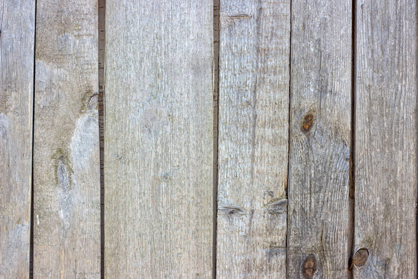 Simple old natural grunge rustic gray wooden texture background with cracks and scratches - Photo, image