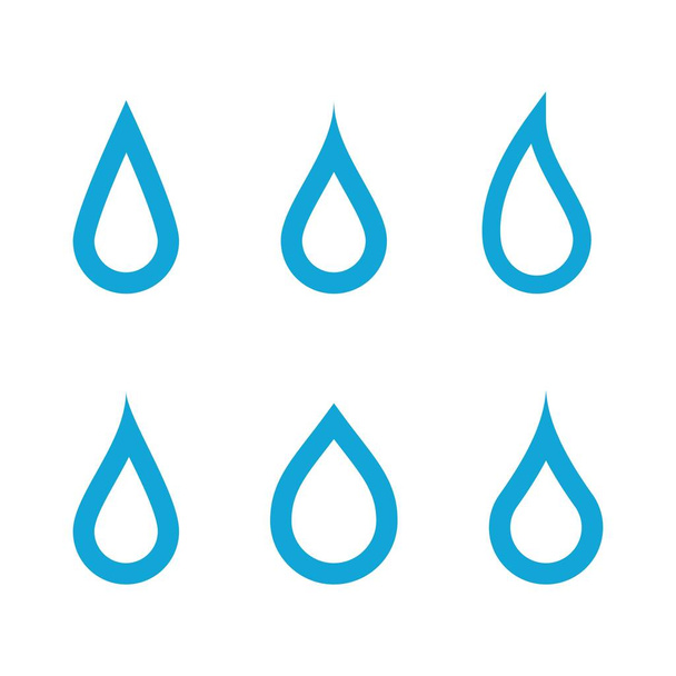 Gota de agua Logo Plantilla vector - Vector, imagen