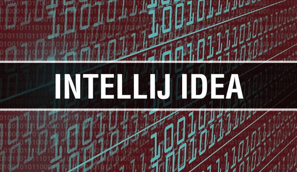IntelliJ IDEA koncepció illusztráció kód segítségével a fejlődő Pro - Fotó, kép
