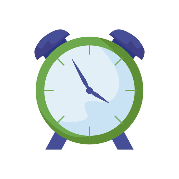 reloj despertador tiempo aislado icono - Vector, imagen