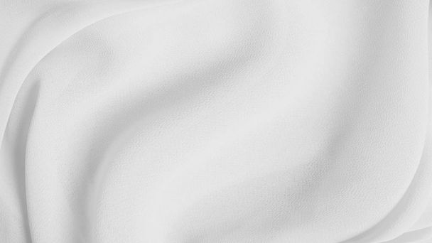 Bílá tkanina textury pozadí s kopií prostor - Fotografie, Obrázek