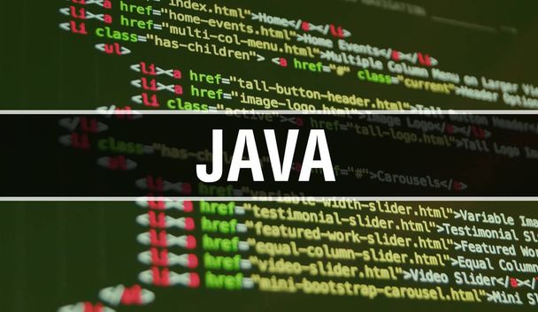 Java koncepcióillusztráció kód segítségével a fejlődő programok és - Fotó, kép