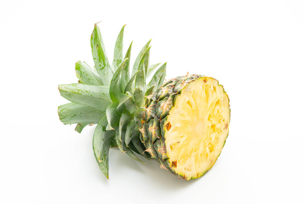 fresh pineapple on white background - Φωτογραφία, εικόνα
