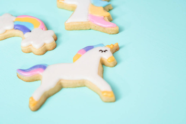 Unicorn Sugar Cookies - Foto, afbeelding