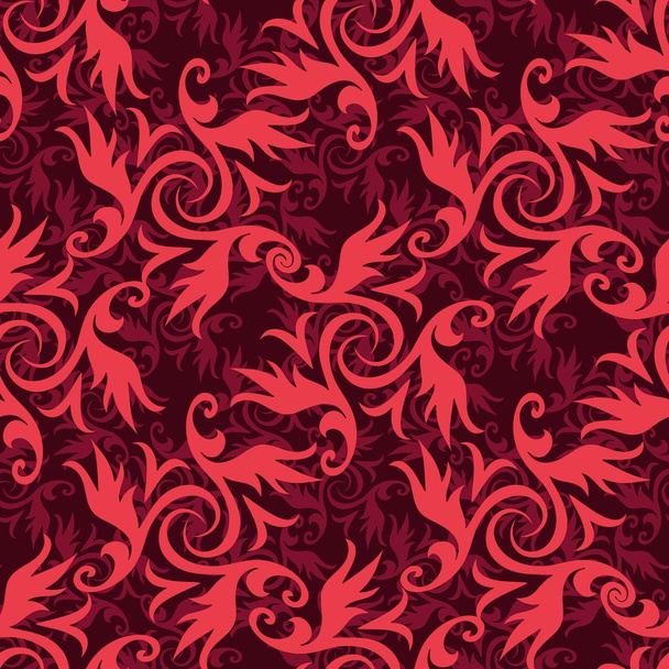 Seamless floral ornament pattern - Vector, afbeelding