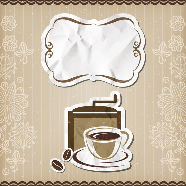 Coffee retro menu - Вектор,изображение