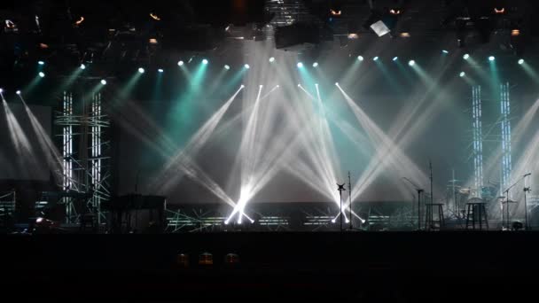 Stage light moving in different directions with no people  - Footage, Video