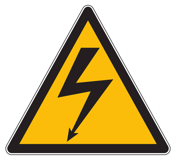 高電圧の警告サイン - 写真・画像