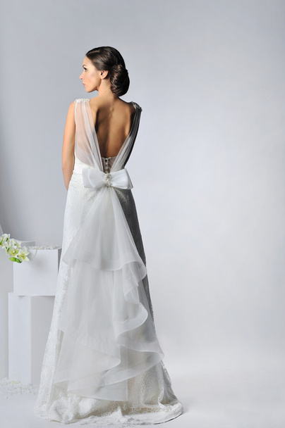 Beautiful bride in a luxurious wedding dress - Zdjęcie, obraz