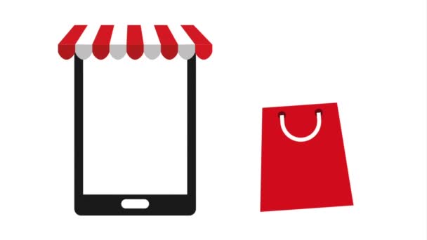 ecommerce technology with tablet device - Footage, Video