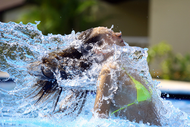 Water splash in the pool - Photo, Image