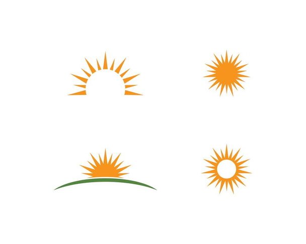 太陽のイラストロゴ  - ベクター画像