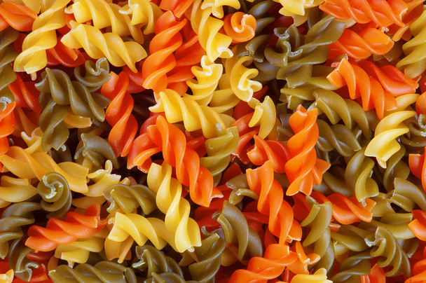 Multicolor spiral macaroni. - Foto, Imagem
