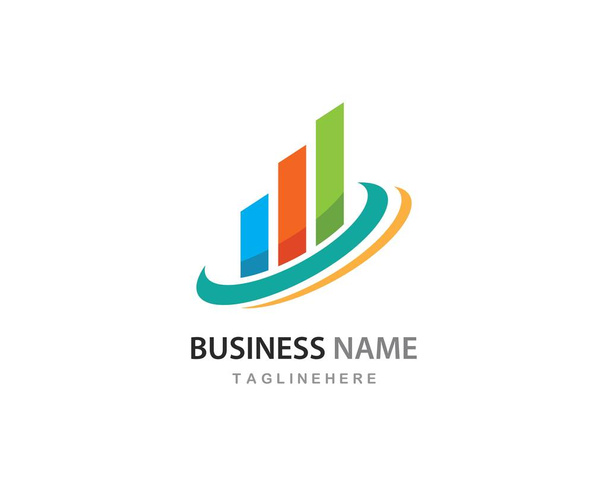 Επαγγελματικό πρότυπο λογότυπου χρηματοδότησης επιχειρήσεων - Διάνυσμα, εικόνα