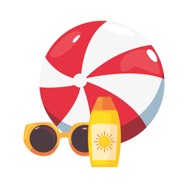 summer time holiday icon vector ilustration - Vector, Image