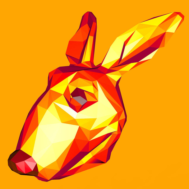 Kangaroo figure   - 3D Illustration - 写真・画像
