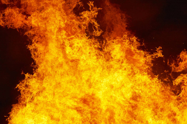 Fire flames detail. Fireman emergency. Carbon emission - Photo, Image