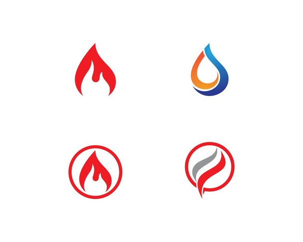 Φωτιά φλόγα λογότυπο  - Διάνυσμα, εικόνα