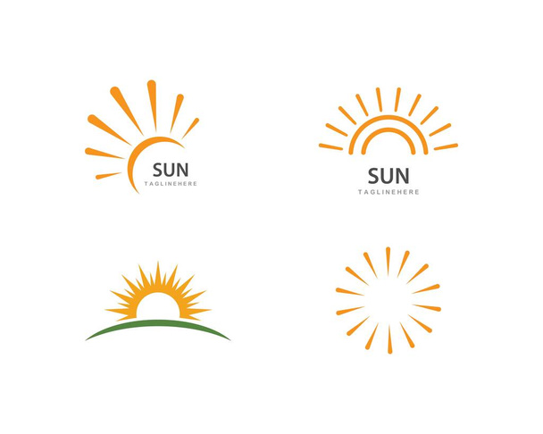 Güneş ılustration Logo vektör - Vektör, Görsel