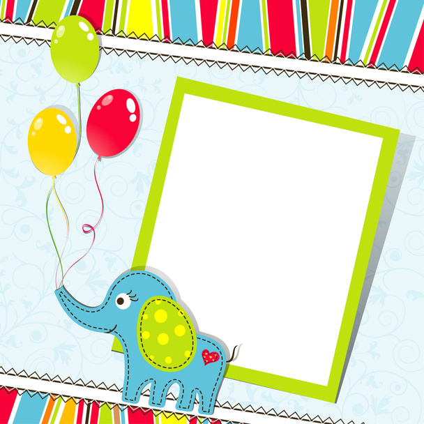 Template greeting card, vector - Vector, Image