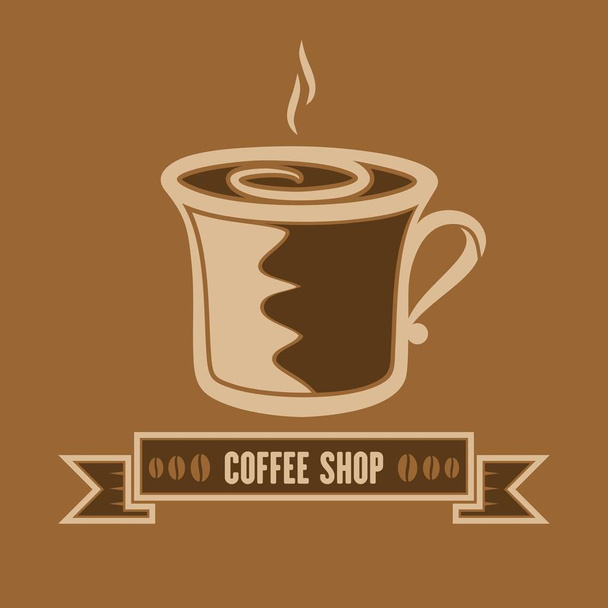 Шаблон дизайну логотипу кав'ярні. Векторні
 - Вектор, зображення