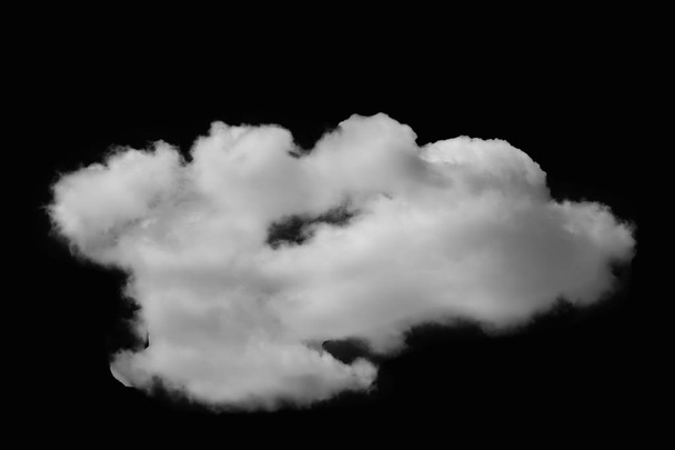 Nuvole isolate su sfondo nero con percorso di ritaglio
. - Foto, immagini