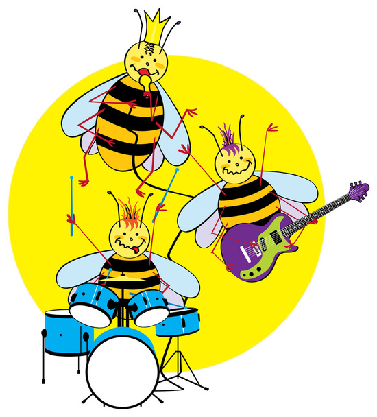Banda das abelhas
 - Vetor, Imagem