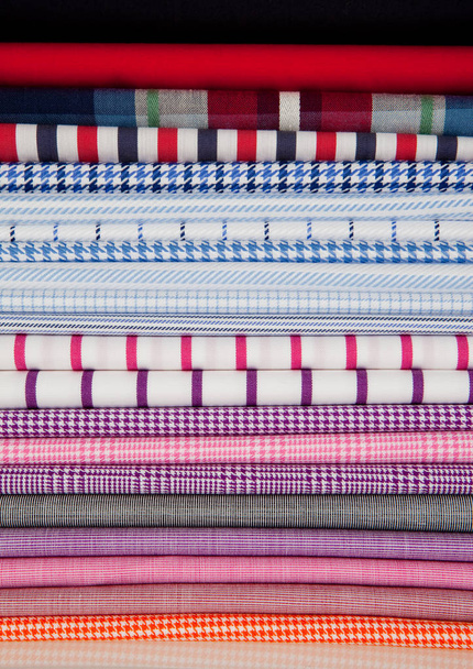 Colorful original fabrics to make a shirts - Photo, Image