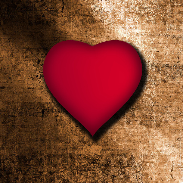 Κόκκινο φόντο της καρδιάς - Φωτογραφία, εικόνα