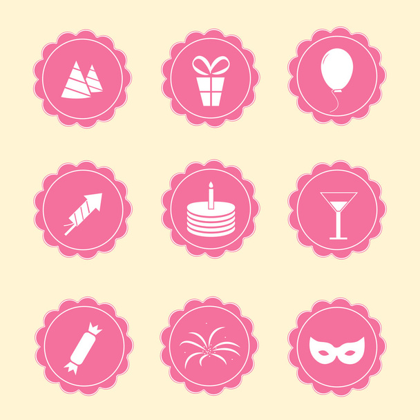Conjunto de iconos de fiesta
 - Vector, imagen