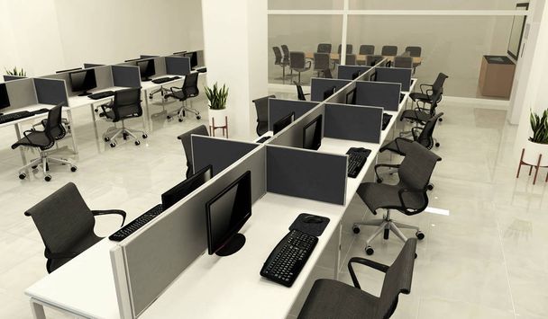 Bürogeschäft - schöner großer Raum für Büro und Konferenz  - Foto, Bild