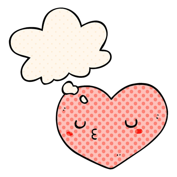 мультяшна любов серце і мислення бульбашки в стилі коміксів
 - Вектор, зображення
