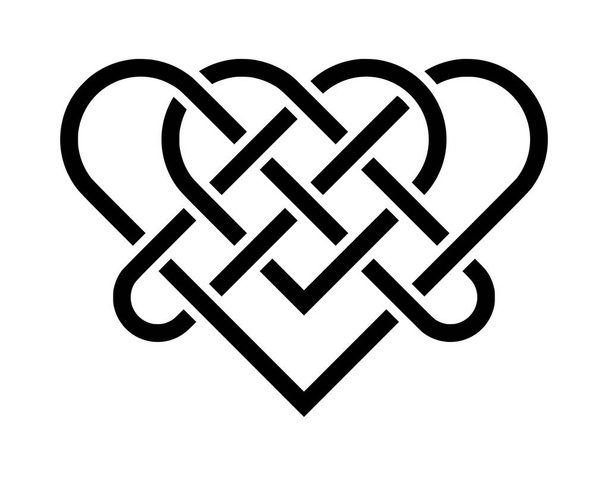 Celtic knot heart symbol  - Photo, Image