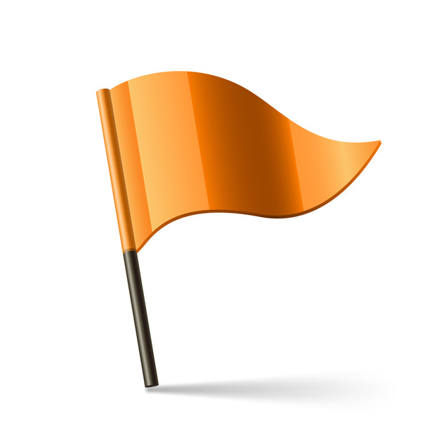 Bandiera arancione vettoriale
 - Vettoriali, immagini