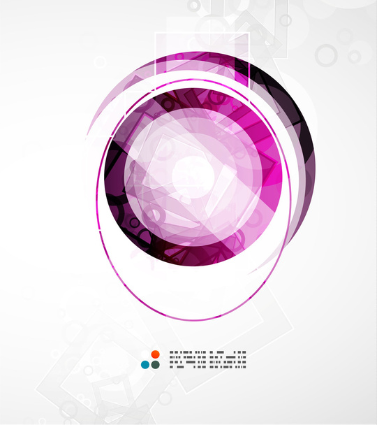 Futuristic circle abstract background - Vector, Image