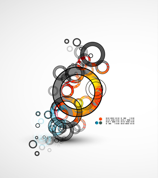 Abstract circles composition - Vector, Image