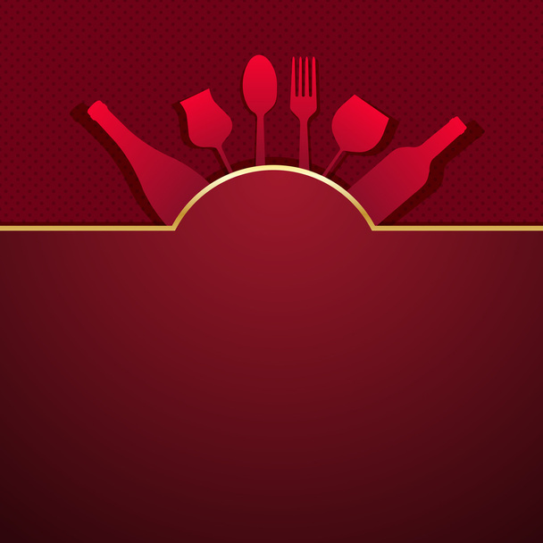 векторное меню ресторана - Вектор,изображение