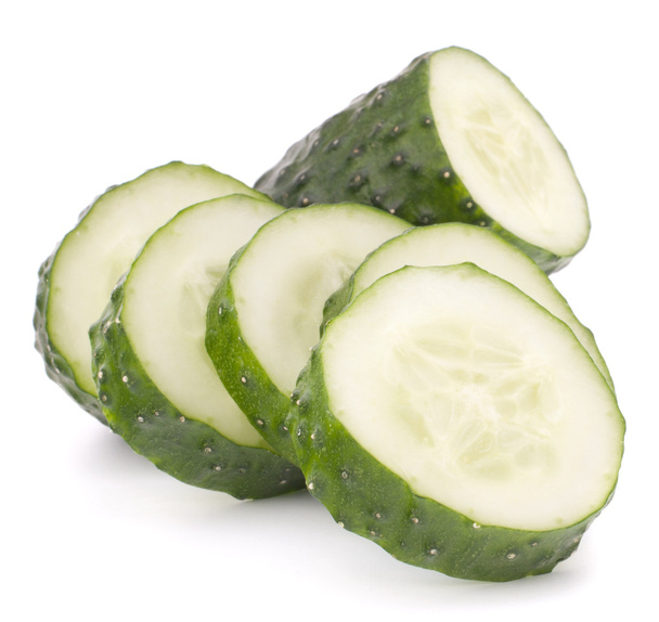Sliced cucumber vegetable - Фото, зображення